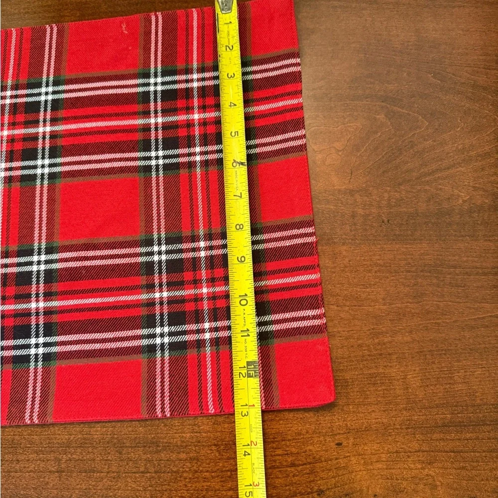 4 Red and Black Plaid Placemats❗️